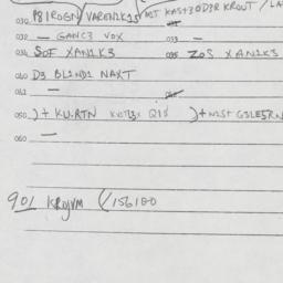 Eastern questionnaire, answ...