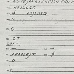 Eastern questionnaire, answ...