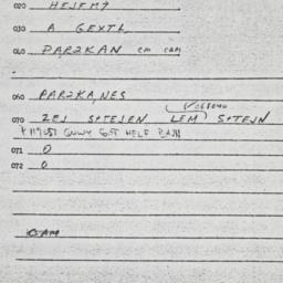 Eastern questionnaire, answ...