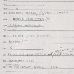Eastern questionnaire, answ...