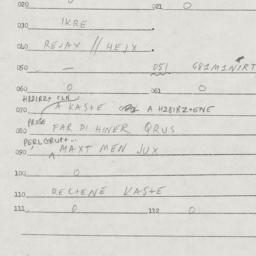Eastern questionnaire, answ...