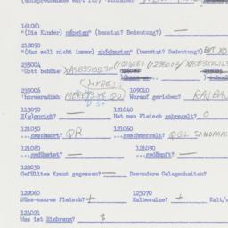 Western questionnaire, answ...