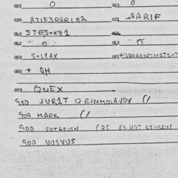 Eastern questionnaire, answ...