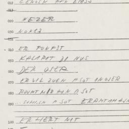 Eastern questionnaire, answ...