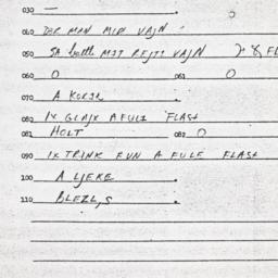 Eastern questionnaire, answ...