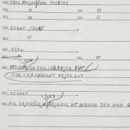 Eastern questionnaire, answ...