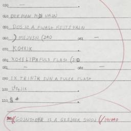 Eastern questionnaire, answ...