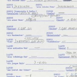 Western questionnaire, answ...