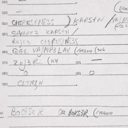 Eastern questionnaire, answ...