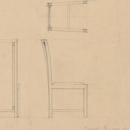 Dining room chair plan, ele...