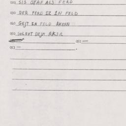 Eastern questionnaire, answ...