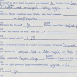 Western questionnaire, answ...