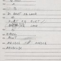 Eastern questionnaire, answ...