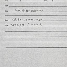 Eastern questionnaire, answ...