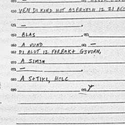 Eastern questionnaire, answ...