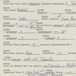 Western questionnaire, answ...