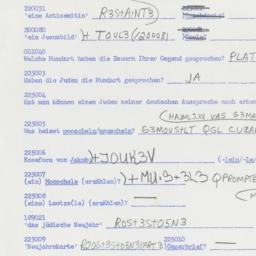 Western questionnaire, answ...