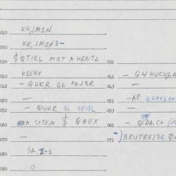 Eastern questionnaire, answ...