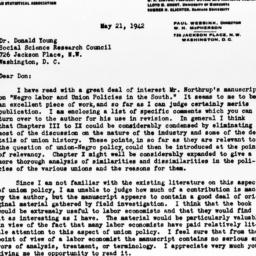 Letter from W.H. McPherson ...
