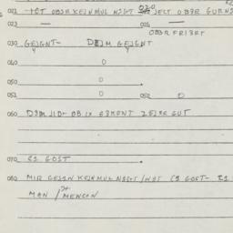 Eastern questionnaire, answ...