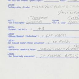 Western questionnaire, answ...
