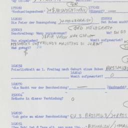 Western questionnaire, answ...