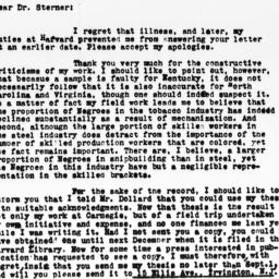 Letter from Herbert R. Nort...