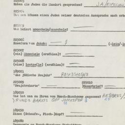 Western questionnaire, answ...