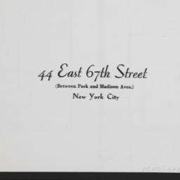 44 E. 67 Street