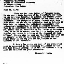Letter from Florence Anders...