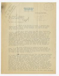Letter to George A. Plimpton, November 12, 1924. Page 1