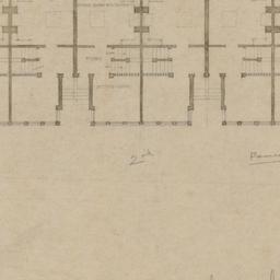 First floor plan, three units