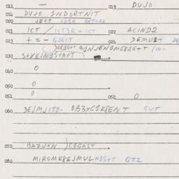 Eastern questionnaire, answ...