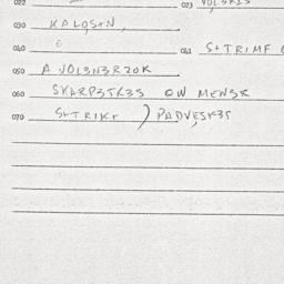 Eastern questionnaire, answ...