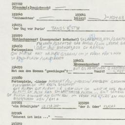 Western questionnaire, answ...