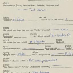 Western questionnaire, answ...