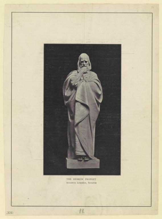 The Hebrew prophet. Augustus Lukeman, sculptor