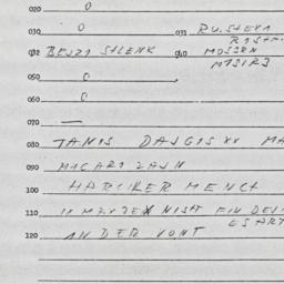 Eastern questionnaire, answ...