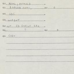 Eastern questionnaire, answ...