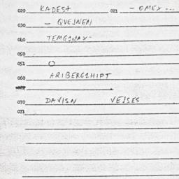 Eastern questionnaire, answ...