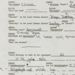 Western questionnaire, answ...