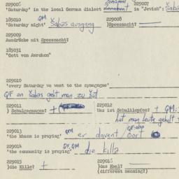 Western questionnaire, answ...