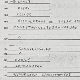 Eastern questionnaire, answ...