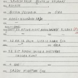 Eastern questionnaire, answ...