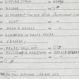 Eastern questionnaire, answ...