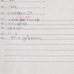 Eastern questionnaire, answ...