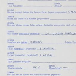 Western questionnaire, answ...