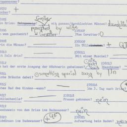 Western questionnaire, answ...