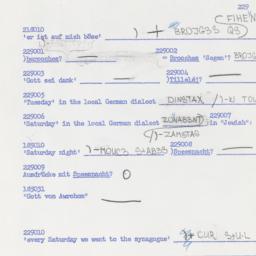 Western questionnaire, answ...