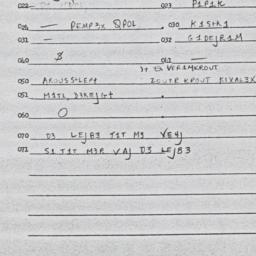 Eastern questionnaire, answ...